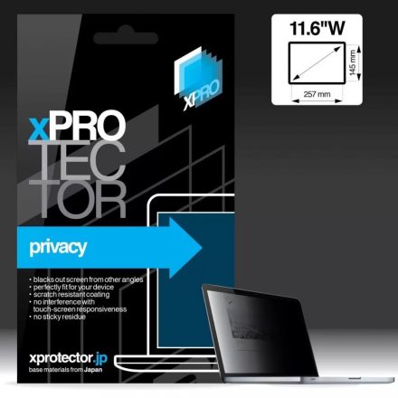 Privacy kijelzővédő fólia Laptop 11.6″ W (257x145mm)