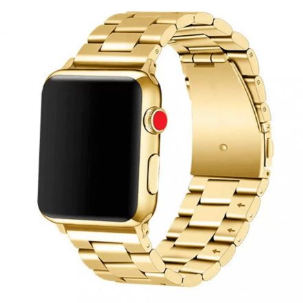 XPRO Apple Watch rozsdamentes. vastag acél szíj Arany. 42mm / 44mm / 45mm / 49mm