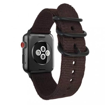 XPRO Apple Watch szőtt műanyag szíj 42mm / 44mm / 45mm / 49mm fekete