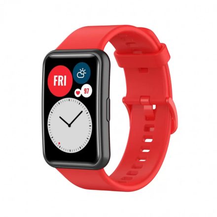 XPRO Huawei Watch Fit szilikon szíj piros