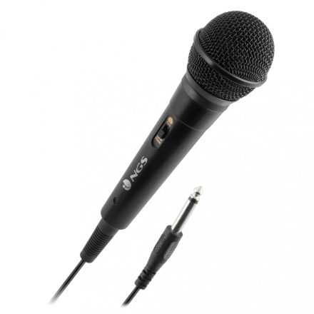 NGS Singerfire Vezetékes Mikrofon Jack 6.3mm 3M, Fekete