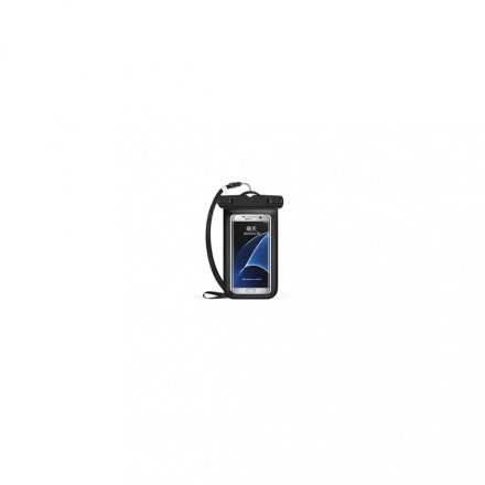 Vízálló karpántos táska mobiltelefonhoz fekete