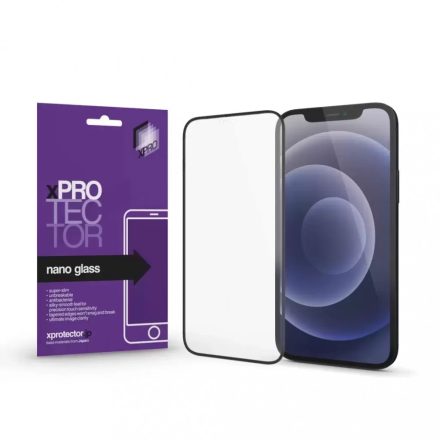 XPRO Nano Glass kijelzővédő fekete kerettel Apple iPhone 15 Pro készülékhez