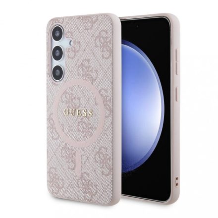 Guess MagSafe tok rózsaszín GUHMS24SG4GFRP Samsung S24 készülékhez