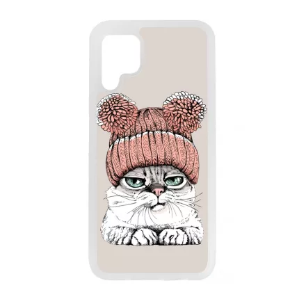 Cuki sapkás cica Huawei tok