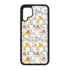 Tündéri Kawaii cica mintás Huawei tok