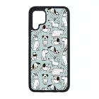 Türkiz aranyos rajzolt kutya mintás Huawei tok