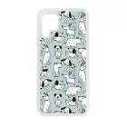 Türkiz aranyos rajzolt kutya mintás Huawei tok