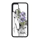 Rajzolt virágos lovas Huawei tok