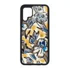 Művészi kék virágzás  szilikon Huawei tok tok