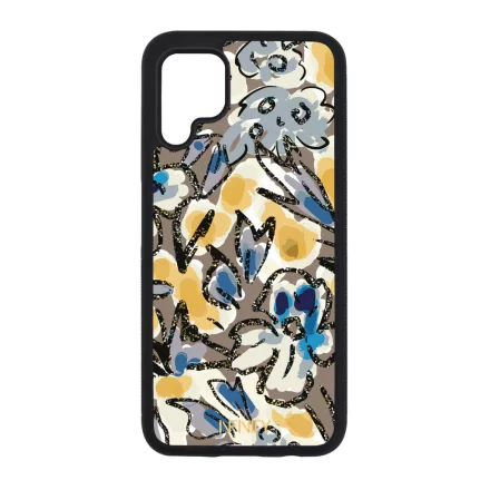 Művészi kék virágzás  szilikon Huawei tok tok