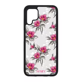 Szépséges pink virágok  szilikon Huawei tok tok