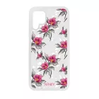 Szépséges pink virágok  szilikon Huawei tok tok