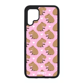 Rajzolt szívecskés capybara Huawei szilikon tok