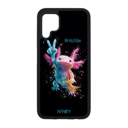 Névvel kérhető - Színes Splash Axolotl Huawei szilikon tok