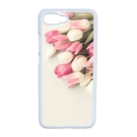 virágos tulipános tavaszi Huawei Honor 10 fehér tok