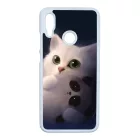 cica cicás macska macskás panda pandás Honor 10 Lite fekete tok