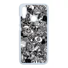 stickerbomb matricabomba Honor 10 Lite fekete tok