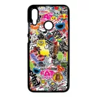 stickerbomb matricabomba Honor 10 Lite fekete tok
