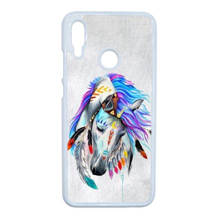 lovas indián ló art művészi native Honor 10 Lite fehér tok