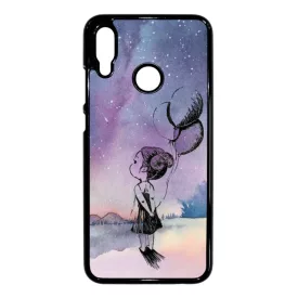 lufis kislány csajos galaxis galaxy Honor 10 Lite fekete tok