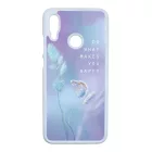 virágos tavaszi pillangós lepkés Honor 10 Lite fehér tok