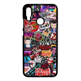 Stranger things matricabomba stickerbomb Honor 10 Lite fekete tok