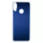 Gyönyörű kék karbon fiber mintás Honor 10 Lite tok