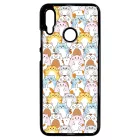Tündéri Kawaii cica mintás Honor 10 Lite tok