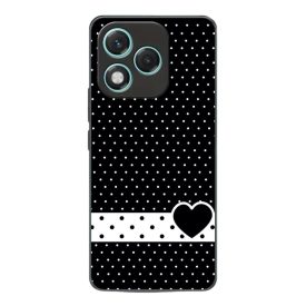 szerelem love szivecskés fekete fehér pöttyös Honor 400 Lite tok