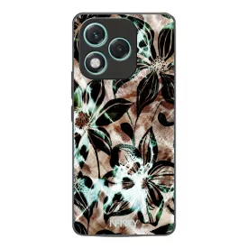 Különleges türkiz virágos leopárd Honor 400 Lite tok