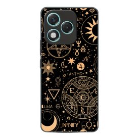 Aranyló ezoterikus szimbólumok Honor 400 Lite tok