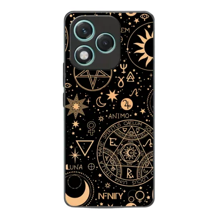 Aranyló ezoterikus szimbólumok Honor 400 Lite tok