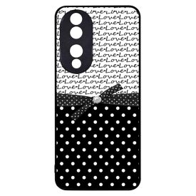 szerelem love fekete fehér pöttyös Honor 90 tok