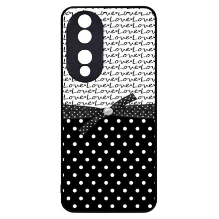 szerelem love fekete fehér pöttyös Honor 90 tok