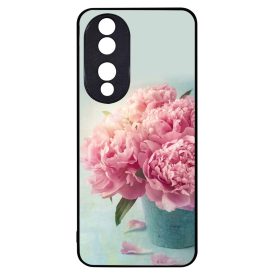 virágos tavaszi vintage rózsaszín rózsás Honor 90 tok