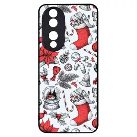 téli karácsonyi mintás textúra Honor 90 tok