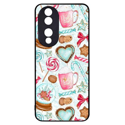 téli karácsonyi csajos mintás Honor 90 tok