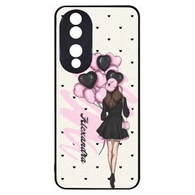 Kérd a Neveddel - Ballon Girl - Pink szerelem valentin napi Honor 90 tok