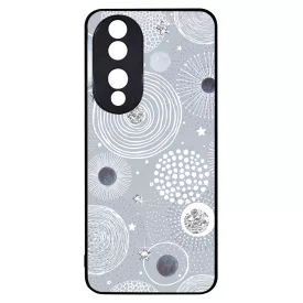 Gyönyörűséges Ezüstös téli mintás Honor 90 tok