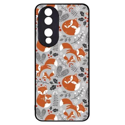 Szépséges téli róka mintás Honor 90 tok