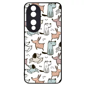 Tündéri rajzolt kutya mintás Honor 90 tok