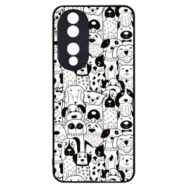 Aranyos kutya mintás Honor 90 tok