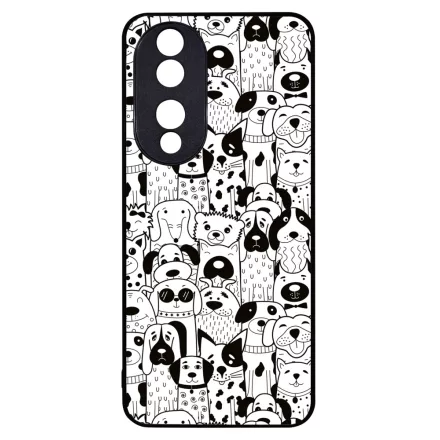 Aranyos kutya mintás Honor 90 tok