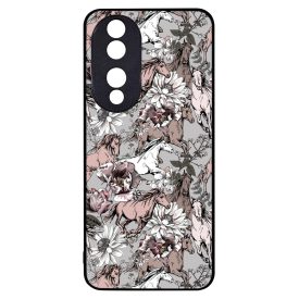 Csodaszép szürke vintage lovas mintás Honor 90 tok