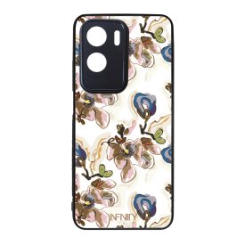 Különleges absztrakt kék virágzás Honor 90 Lite tok