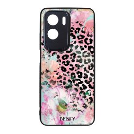 Pink virágos leopárd Honor 90 Lite tok