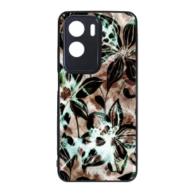 Különleges türkiz virágos leopárd Honor 90 Lite tok