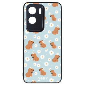 Cuki türkiz fehér virágos capybara Honor 90 Lite tok