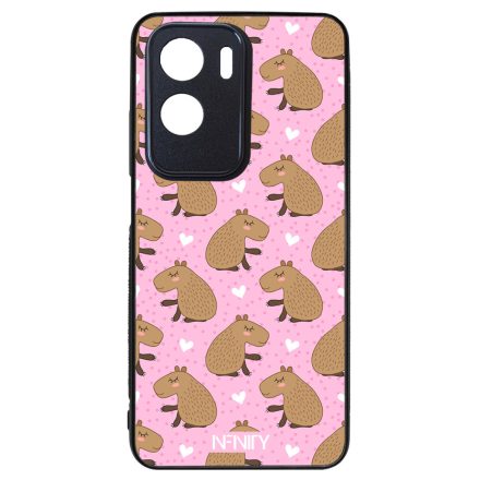 Rajzolt szívecskés capybara Honor 90 Lite tok